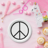 Vrede (CND) Papieren Bordje (Feest)