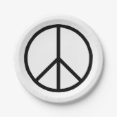 Vrede (CND) Papieren Bordje (Voorkant)