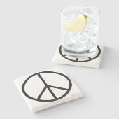 Vrede (CND) Stenen Onderzetter (Zijkant)
