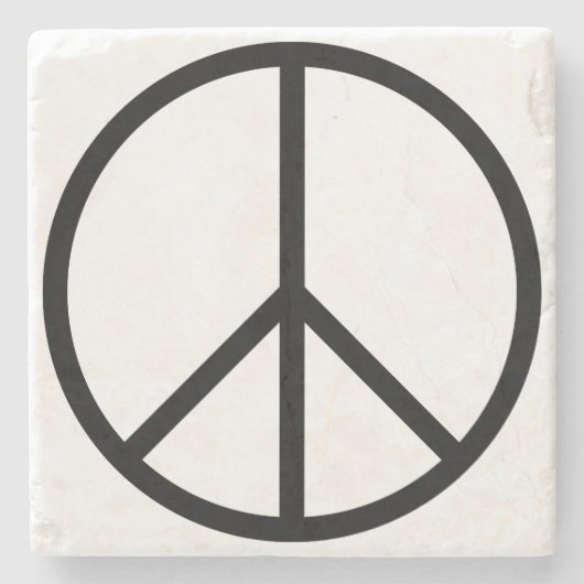 Vrede (CND) Stenen Onderzetter (Voorkant)