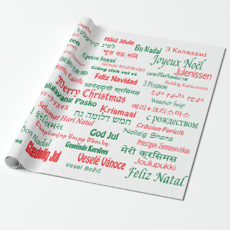 Vrede coëxistente prettige kerst Veel talen Cadeaupapier