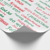 Vrede coëxistente prettige kerst Veel talen Cadeaupapier (Hoek)