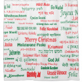 Vrede coëxistente prettige kerst Veel talen Douchegordijn (Voorkant)