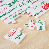 Vrede coëxistente prettige kerst Veel talen Legpuzzel (Zijkant)