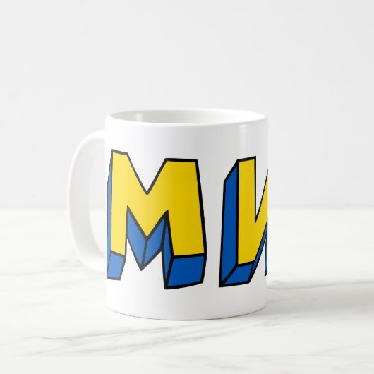 Vrede Cyrillisch Koffiemok (Voorkant links)