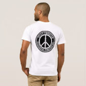 Vrede dankzij superieure vuurkracht t-shirt (Achterkant volledig)