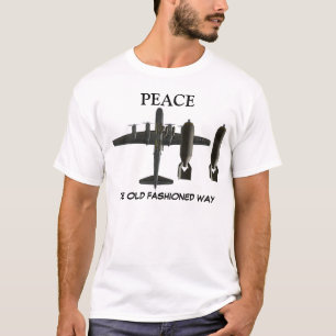 VREDE DE OUDE VREDE VREDE DE B-29 BOMBER T-SHIRT