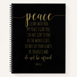 Vrede die ik bij jou laat, John 14:27 Notitieboek