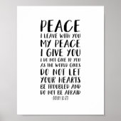Vrede die ik bij jou laat, John 14:27 Poster (Voorkant)
