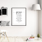 Vrede die ik bij jou laat, John 14:27 Poster