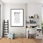 Vrede die ik bij jou laat, John 14:27 Poster