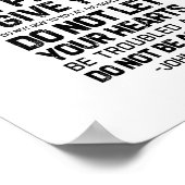 Vrede die ik bij jou laat, John 14:27 Poster (Hoek)