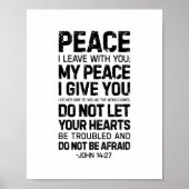 Vrede die ik bij jou laat, John 14:27 Poster (Voorkant)