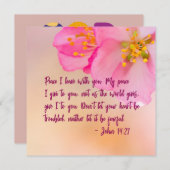 Vrede die ik bij jullie laat Christelijke Floral (Voorkant / Achterkant)