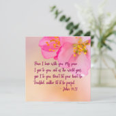 Vrede die ik bij jullie laat Christelijke Floral (Staand voorkant)