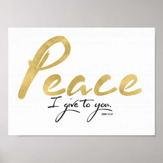 Vrede die ik je geef Art Print (Voorkant)