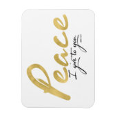 Vrede die ik je geef Art Print Magneet (Verticaal)