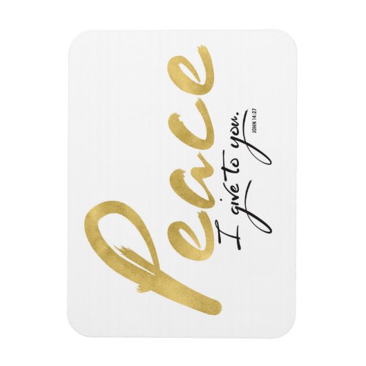 Vrede die ik je geef Art Print Magneet (Verticaal)