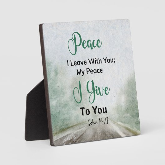 Vrede die ik je John 14.27 geef Fotoplaat (Voorkant)