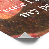 Vrede die ik met je achterlaat, mijn vrede... poster (Hoek)