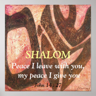 Vrede die ik met je achterlaat, mijn vrede... poster
