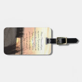 Vrede die ik met je vertrek, Bijbelse Verse Ocean  Bagagelabel (Voorkant horizontaal)