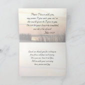 Vrede die ik met u, Douane van de Zonsondergang Bedankkaart (Binnen)