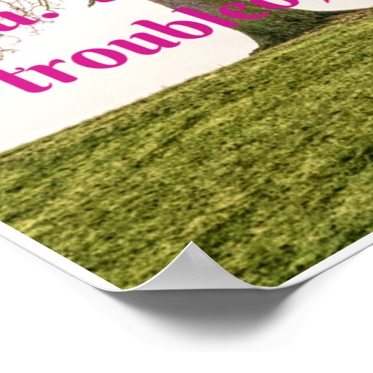 vrede die ik met u verlaat is inspirerend citaat poster (Hoek)