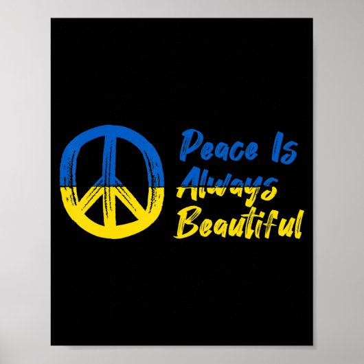 Vrede die ik sta voor Oekraïne Poster (Voorkant)