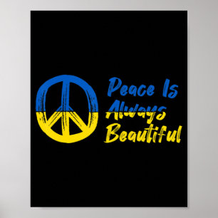 Vrede die ik sta voor Oekraïne Poster