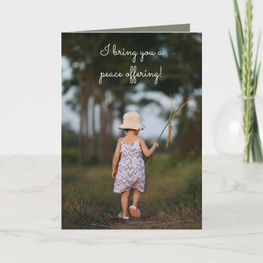 VREDE DIE SORRY KAART AANBIEDT (Voorkant)