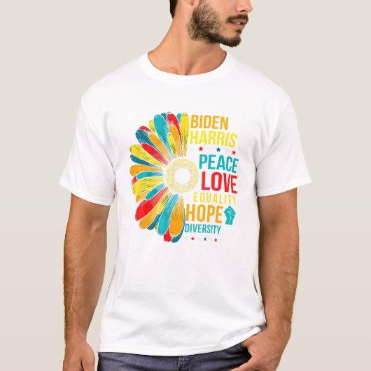 Vrede Diversiteit Gelijkheid T-shirt (Voorkant)