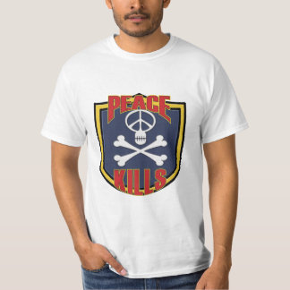 Vrede doodt militair patch t-shirt