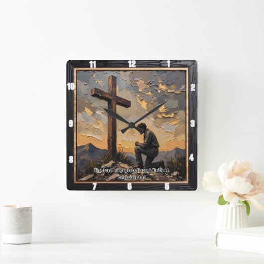 Vrede door Bloed: de Rust van het Kruis Vierkante Klok (Huis)