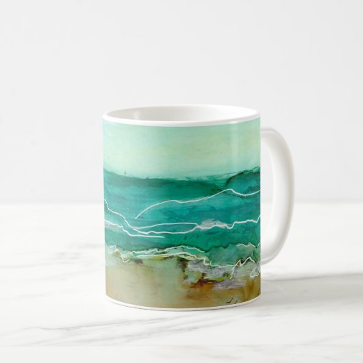 Vrede door de Zee Shore Koffiemok (Voorkant rechts)