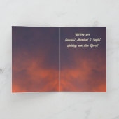 Vrede door kracht feestdagen kaart (Binnen)