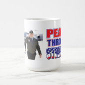 Vrede door kracht koffiemok (Center)