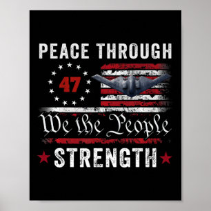 Vrede door sterkte Trump Operatie Middernacht Ha Poster