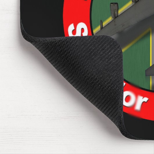 Vrede door superieure Firepower Mousepad Muismat (Hoek)