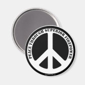 Vrede door superieure vuurkracht magneet (Voorkant / Achterkant)