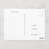 Vrede duif geen oorlog groeten briefkaart (Achterkant)