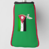 Vrede  Duif Palestina Watermeloen Putter Golfheadcover (Draai 90)