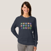Vrede / Eco-symbolen T-shirt (Voorkant volledig)