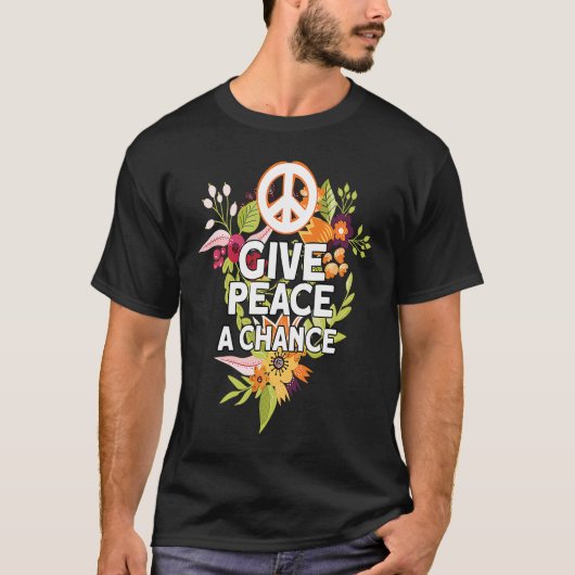 Vrede een kans geven t-shirt (Voorkant)