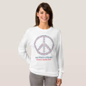 Vrede een kans geven t-shirt (Voorkant volledig)