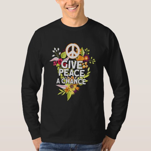 Vrede een kans geven t-shirt (Voorkant)