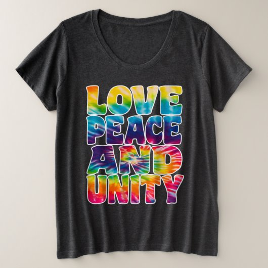 VREDE EENHEID. GROTE MAAT T-SHIRT (Design voorkant)