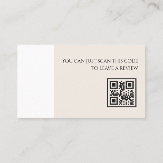 Vrede Elegant Hostel Minimale Stijlvolle Bright Visitekaartje (Achterkant)