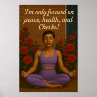 Vrede en controle poster