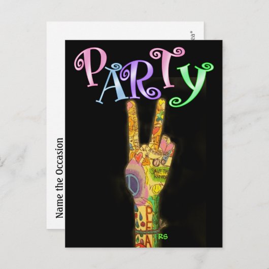 Vrede en ! door SRF Uitnodiging Briefkaart (Voorkant / Achterkant)